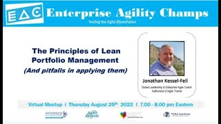 Celebrity The Principles of Lean Portfolio Management (and pitfalls in applying them) Profile