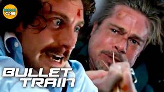 Insane Fight On The Train! 🤯🔥Ft. Brad Pitt & Aaron Taylor-Johnson | Bullet Train | MovieCore