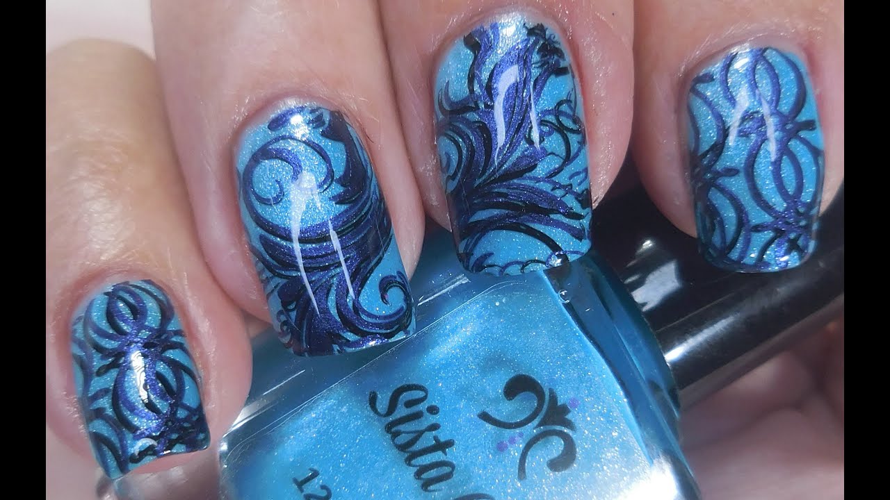 Sista Chic Lacquer / Nothing But Blue Skies ~ TU-L027 Stamping Plate