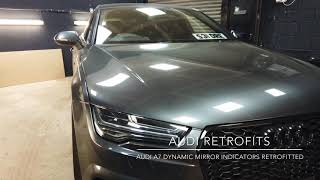 Audi A7 dynamic mirror indicators with matrix headlights
