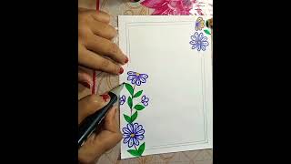 Creative Border Drawing Ideas: Level Up Your Project Presentations#borderdesign #borderdrawing