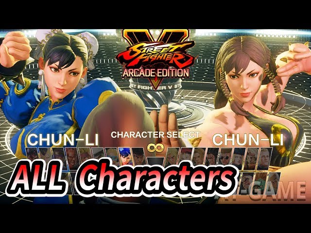 STREET FIGHTER 5 ALL CHARACTERS SELECT ( Jap & Eng ) 1080P Full HD