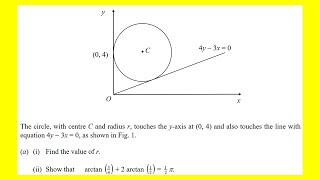 AEA 2004 q4 circles + trigonometry (Maths: Advanced Extension Award)