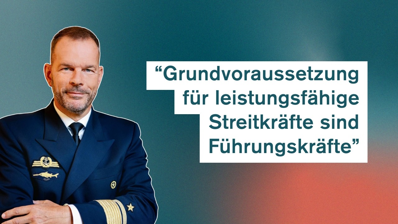 Videointerview mit Konteradmiral Ralf Kuchler, Kommandeur der Führungsakademie der Bundeswehr