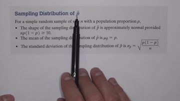 Statistics Section 8.2 Video 1 of 4