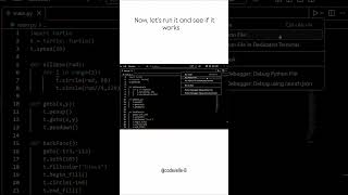 I Created Mickey Mouse Using Python! | #python #shorts
