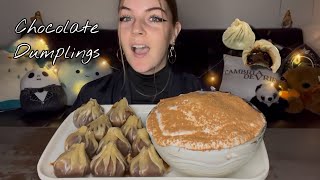 CHOCOLATE DUMPLING MUKBANG! (Vegan) (No Talking)