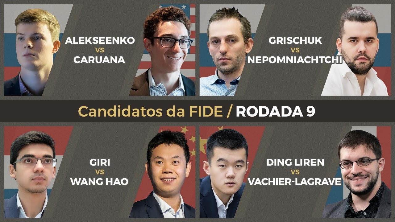 Torneio de Candidatos da FIDE: Giri vence e fica empatado em segundo lugar  