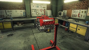 Engine Build|Car Mechanic Simulator 2018|EP08:V8 DOHC AXK