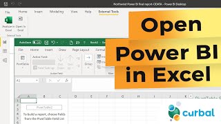 open your power bi desktop model in excel with just one click (two methods)