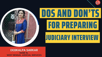 Dos and don’ts for preparing for the judiciary interview | LawSikho Judiciary Prep