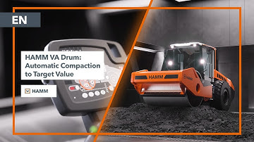 HAMM VA Drum: Automatic Compaction to Target Value