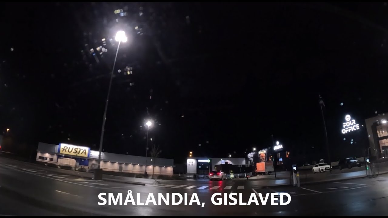 Kör från Gislaved, Småland till Halmstad, Halland