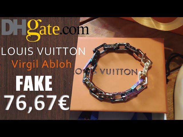 $2200 Louis Vuitton Men's Bracelet made of WHAT? Chain Link Patches Bracelet  REVIEW (Virgil)! 