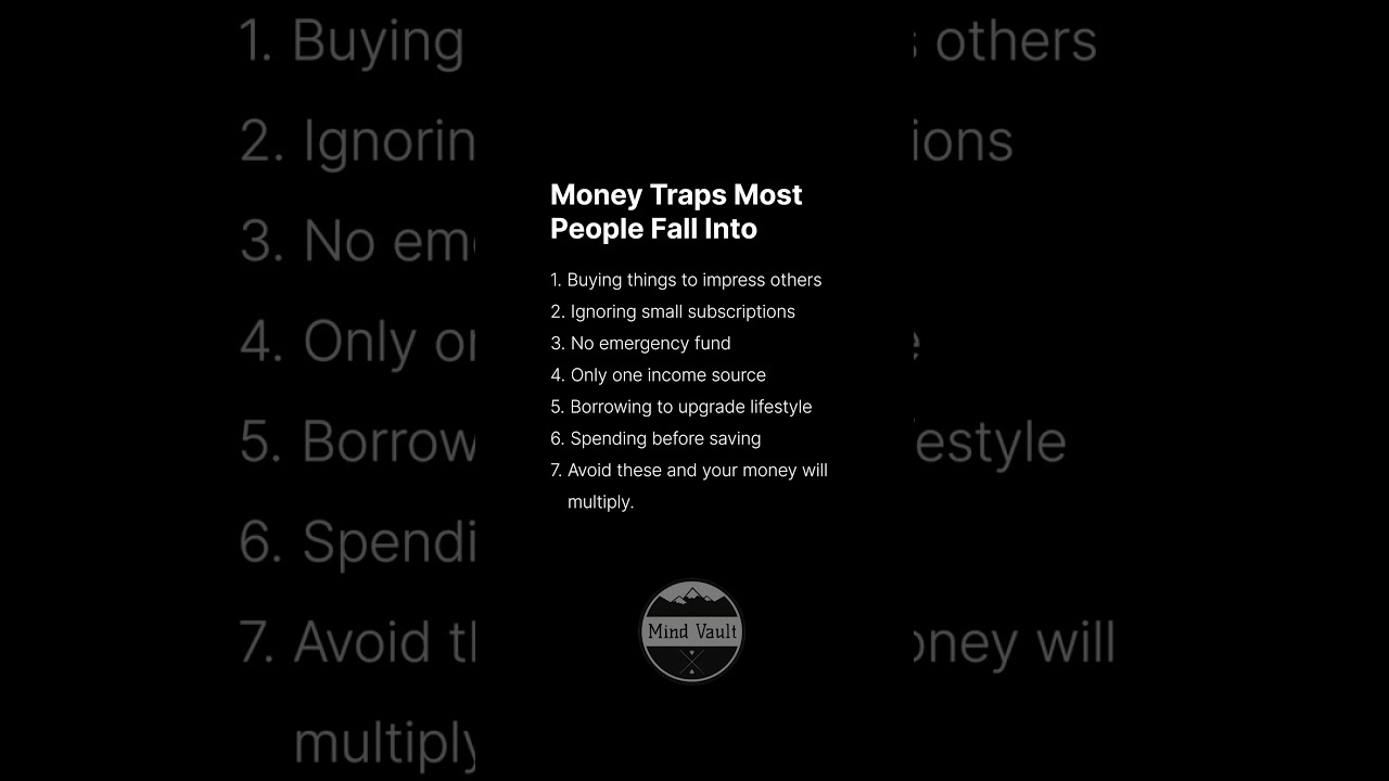 Money Traps Most People Fall Into