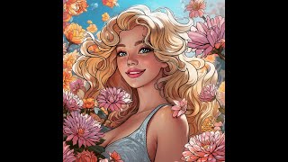 Paint by Numbers app Color with me a Pretty Face Zen Color app #relaxing #coloring screenshot 5