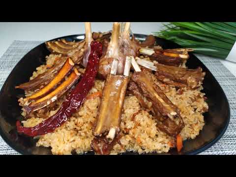 Плов с бараньими ребрышками