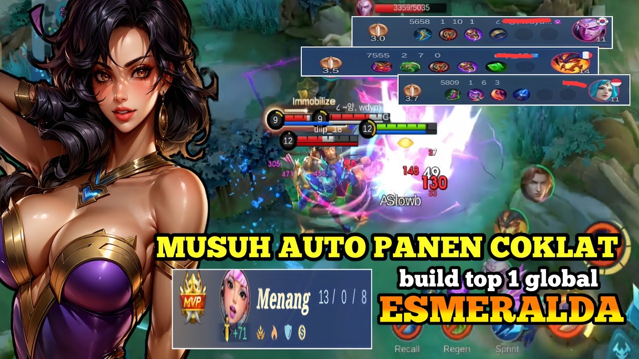ESMERALDA BEST BUILD 2025 | BUILD TOP 1 GLOBAL ESMERALDA GAMEPLAY ...