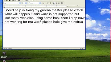 GARENA MAP HACK WAR3 UNSUPPORTED NEED HELP