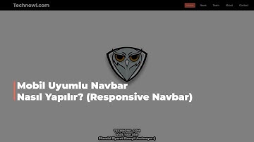 Mobil Uyumlu Navbar Nasıl Yapılır? (Responsive Navbar)