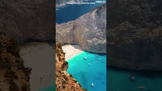 No.16 – Navagio Beach | Explore 16 MINDBLOWING Beaches of Greece | 4K Drone Shots #shorts