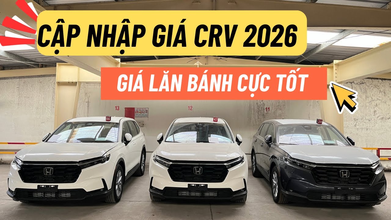 Cập nhật giá HONDA-CRV | Năm mới 2026 - Mức giá vẫn được hỗ trợ GIẢM SÂU CỰC TỐT