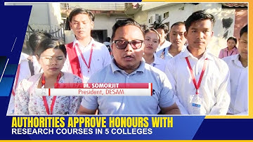 AUTHORITIES APPROVE HONOURS WITH RESEARCH COURSES IN 5 COLLEGES | 20 OCT 2025