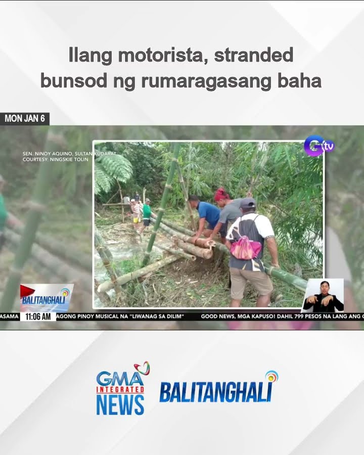 Ilang motorista, stranded bunsod ng rumaragasang baha | Balitanghali