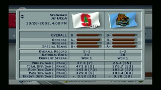 NCAA Football 2003 HD | Dynasty S01W10 | 21 Stanford at 28 UCLA