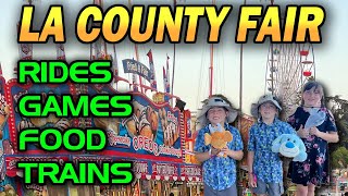 Spend the day at the LA County Fair  Rides  Games  Food  Train Exhibits