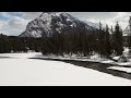 VISUAL AMBIENCE | Snowy Mountain Stream Visual Ambience, Flowing Water &amp; Pine Forest for Focus 8H