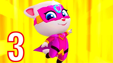 Talking Tom Hero Dash Walkthrough Gameplay Part 3 - Super Tom iOS, Android game