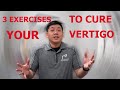 THREE Best Exercises To CURE Your Vertigo | Physical Therapist Explains