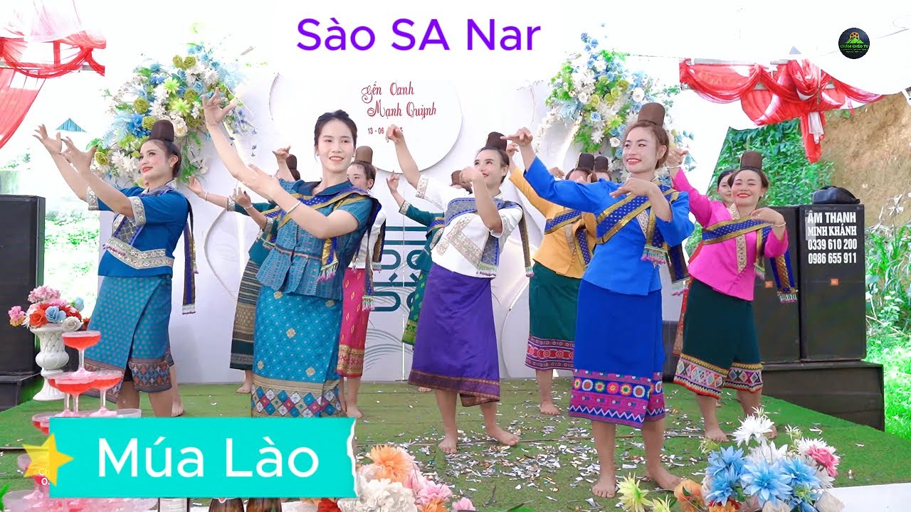 MÚA LÀO SÀO SA NAR - ĐVN GÁI XINH MỪNG LVQ YẾN OANH & MẠNH QUỲNH TẠI BẢN ÓT NỌI, CHIỀNG CỌ.