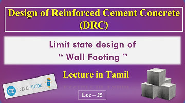 Limit State Design of Wall Footing | Design of RC Element | Lec - 25 | Civil Tutor