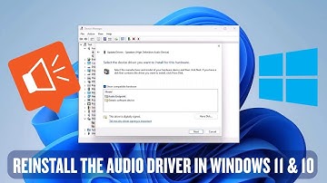 How to Reinstall the Audio Driver in Windows 11/10 – Quick & Easy Fix!