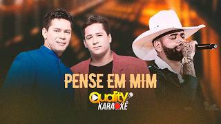 Pense em mim - Leandro e Leonardo - [FORRÓ]  #QUALITYKARAOKÊ