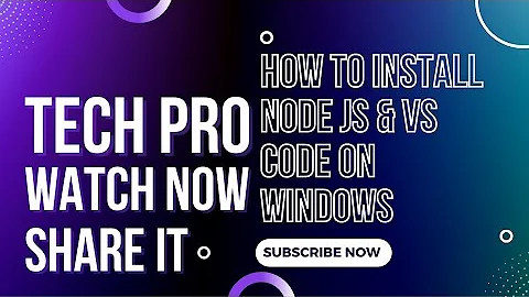 How to Install Node JS, NPM, VS Code IDE & Running