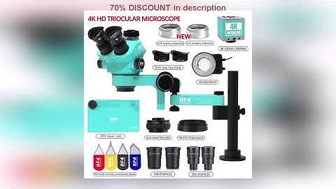 A must-have product! RF4 Trinocular Stereo Microscope Set 360  Rotation Articulating Arm Stands Ph