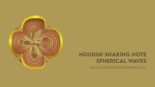 Creating Procedure Spherical waves in #Houdini | Contribute tutorial from Hai Le