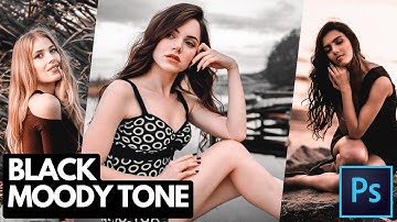 Black Tone Preset | Black Moody Color Grading in Photoshop | Photoshop Tutorial