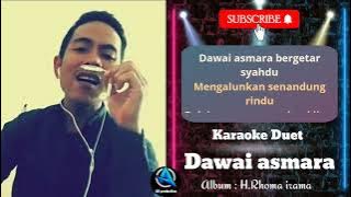 DAWAI ASMARA | Karaoke duet cewek | SMULE