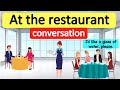 At the Restaurant Conversation 🍽  | English Speaking Practice