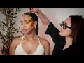 Asmr spring blossom glam coachella festival flower makeup 2024  soft spoken unintentional