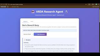 JacHacks Spring Hackathon | ARDA agent | Devpost