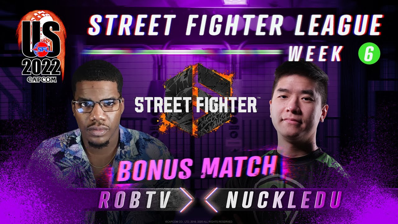 Street Fighter 6 - NuckleDu (Guile) vs. RobTV (Guile) - Street Fighter League Bonus Match
