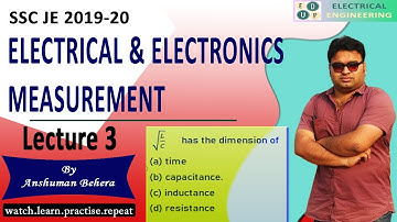 Lec 03 I Revision class I Electrical and Electronics Mesurement MCQs I SSC JE I EdUp I