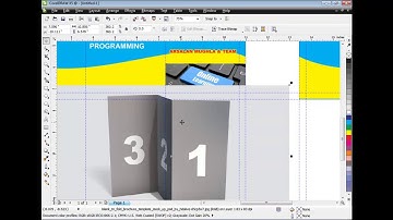 CorelDRAW X5 Tutorial in Urdu Hindi Part 11 - How to Create  Tri-Fold Brochure Design
