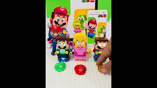 Princess Peach and Lego Mario Exchange their power suit A44 #shorts  #trending  #mario  #fyp  #toys