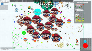 AGARIO SOLO VS TEAM 90 000+ SCORE AGARBOT OVH